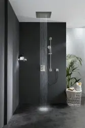SB Square 316 Inbyggnadsregndusch Velvet Temptation Dual flow borstad PVD svart 1208956769