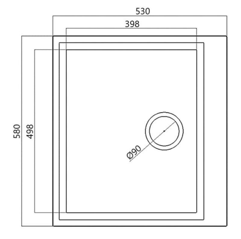 Zand creme uppbyggnad handfat 58x53cm med kranhålsbank med rostfri plugg 1208956773