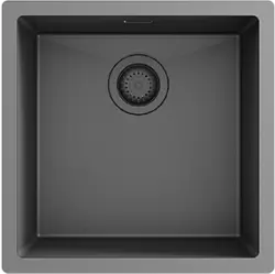 Ausmann Turt gun metal diskho PVD NANO 40x40 undermontering, planmontering och toppmontering 1208956946