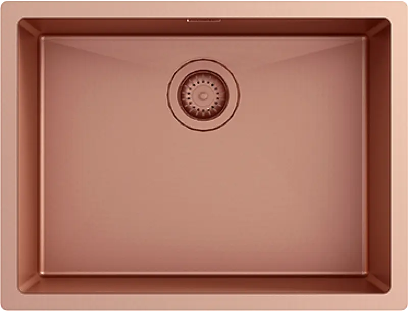 Ausmann Turt koppar diskho koppar PVD 54x40 undermontering planmontering och toppmontering 1208956948