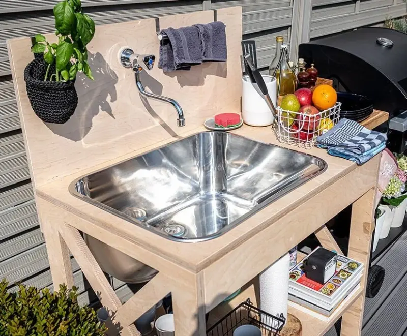 Aquadesign Utility avloppshole 55x45 cm för i grovkök eller garage inkl. fästen 1208957003