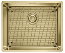 Franke Mythos Masterpiece BXM 210.50 PVD Guld Diskho 500x410mm Planmontering och Undermontering 127.0674.362