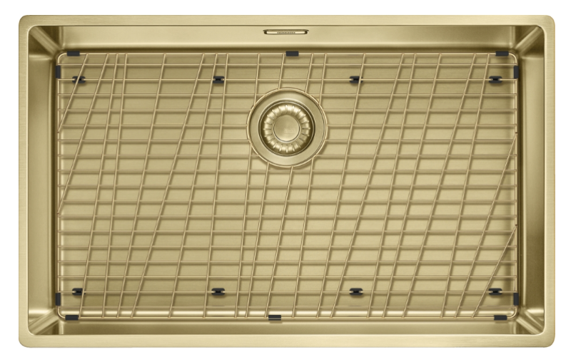 Franke Mythos Masterpiece BXM 210.68 Stor PVD Guld 685x410mm Planmontering och Undermontering Diskho 127.0674.533