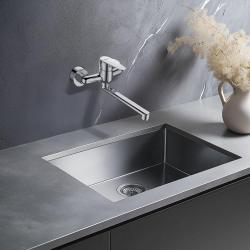 AquaTrimo Schubert enhands köksväggkran krom 21ST7076CM