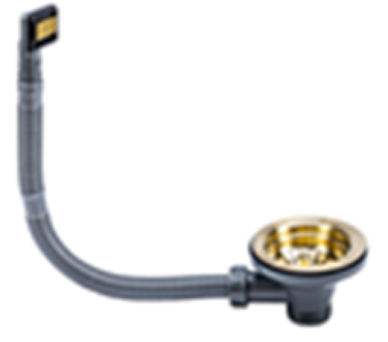 Ausmann Mosel Avloppssats i rostfritt stål för diskbänk, inkl. överflöde i rostfritt stål 1208957146