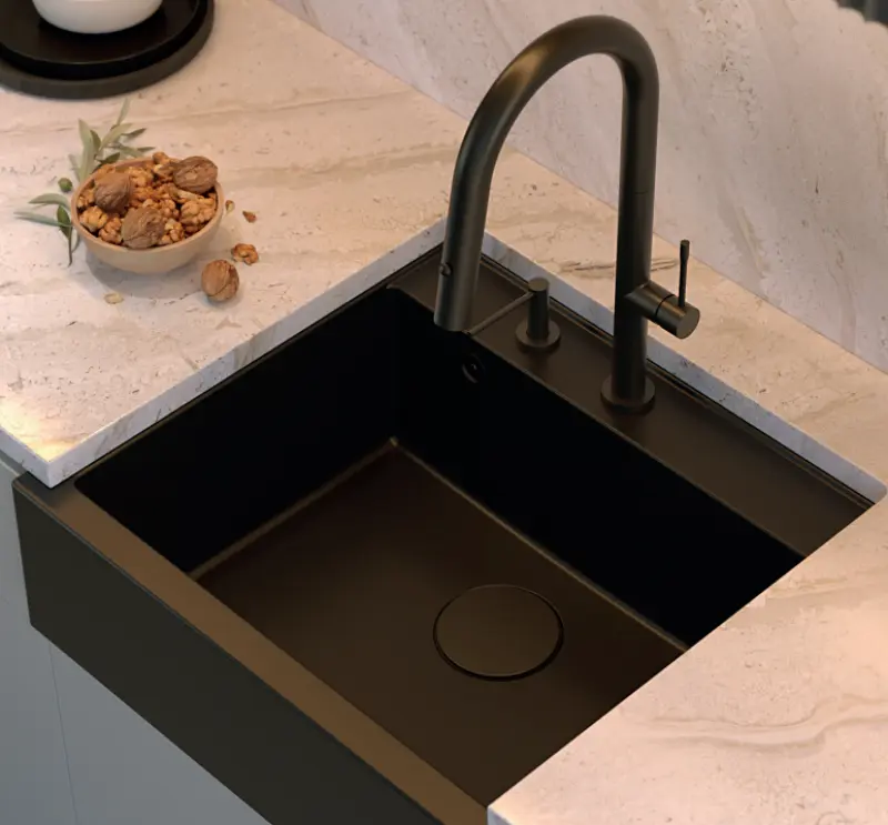 Quadri Swindon Luxe Inbyggd Tvålpump Matt Svart Fylls på uppifrån 1208957213