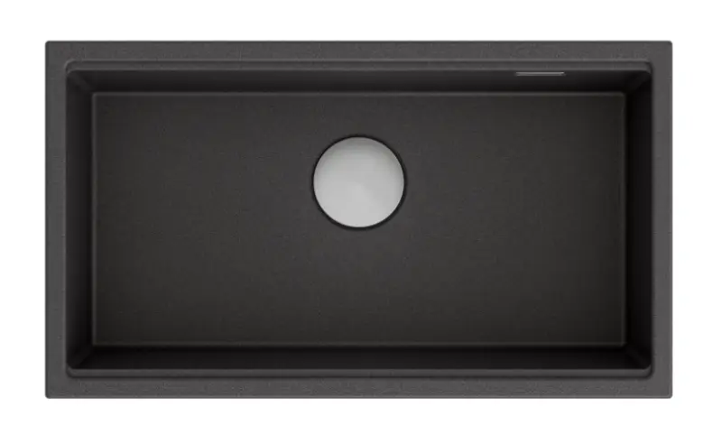 Quadri Newport stor och djup diskho i granit för övermontering och undermontering, antracit diskho 760x435 mm 1208957219