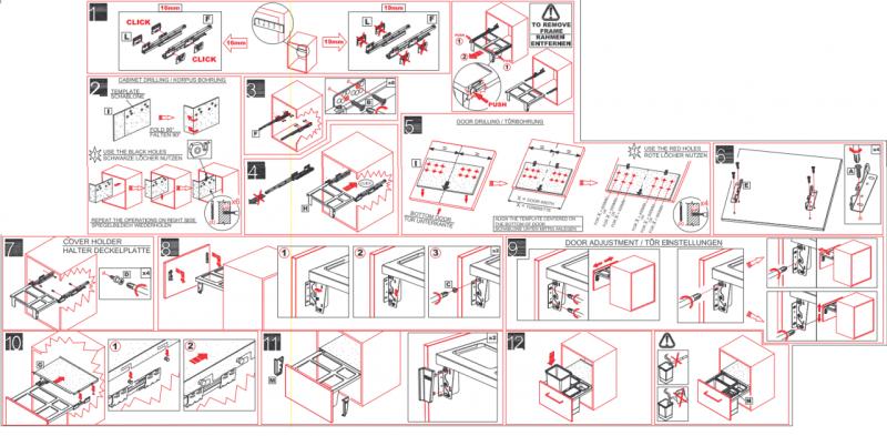 Franke Sorter Garbo 60-2 inbyggt avfallssystem 2 x 18 liter avfallsbehållare 1210284027