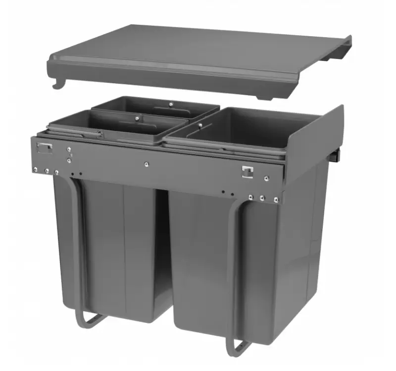 Garbi Sorter S-40-3 inbyggt avfallssystem med 3 avfallskärl 1 x 20 och 2 x 10 liter 1208957365