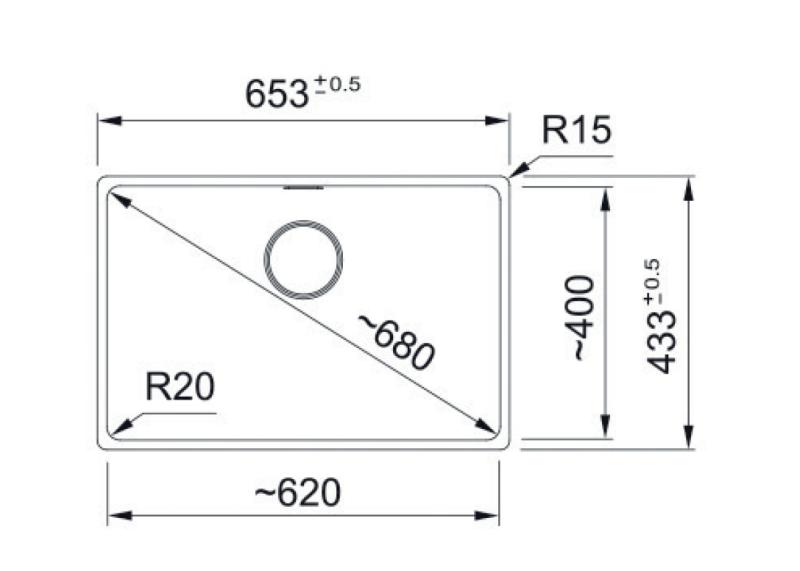 Franke Maris MRG 210 / 110-62 Fragranite svart utgåva matt svart diskho planmonterad