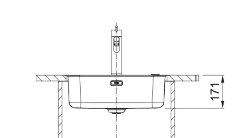 Franke Smart SRX 210.50 T Rostfritt stål diskho 50x40 planmontering 127.0688.777