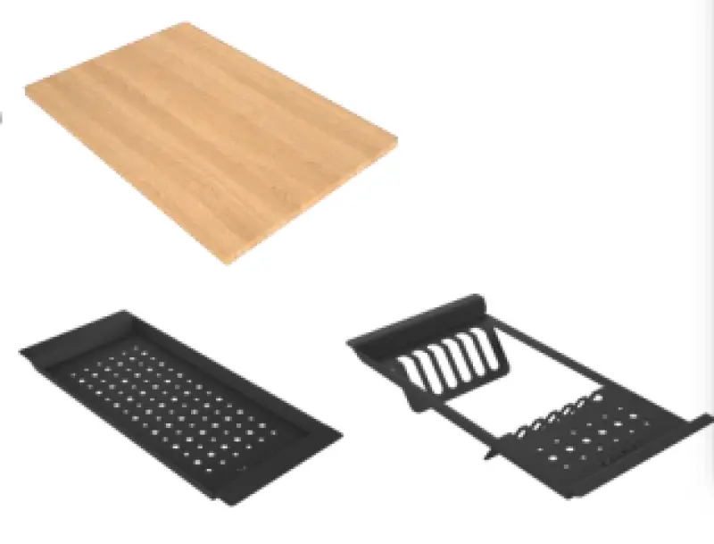 GraniteMy Limited stora 1,5 granit inbyggnads- och undermonterad svart diskho inklusive tillbehör 76x48 cm 1208957389