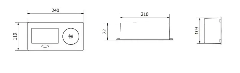 Indux Flip köksuttag jordad i bänkskivan matt svart med trådlös och 2 USB-laddare 1208957428