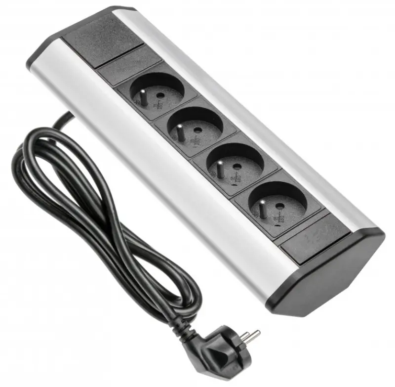 Indux Corner hörn kök uttag med 4 jordade uttag 1208957443