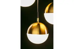 Dekor Abies mässing guld modern hänglampa med rund metall lampskärm 7597