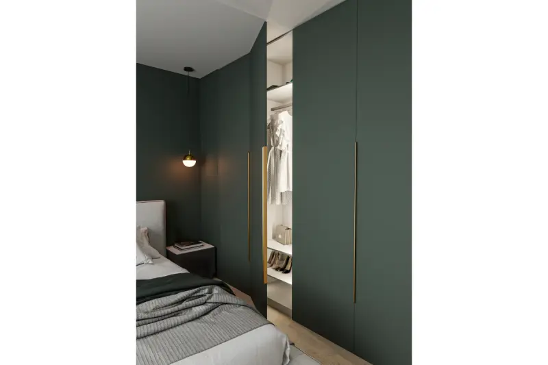 Dekor Abies mässing guld hänglampa med metallrund kupa 3558