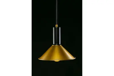 Decor Privé modern mässing guld pendellampa konformad 7610