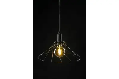 Dekor Tilia svart modern dekorativ trådhänglampa 7849