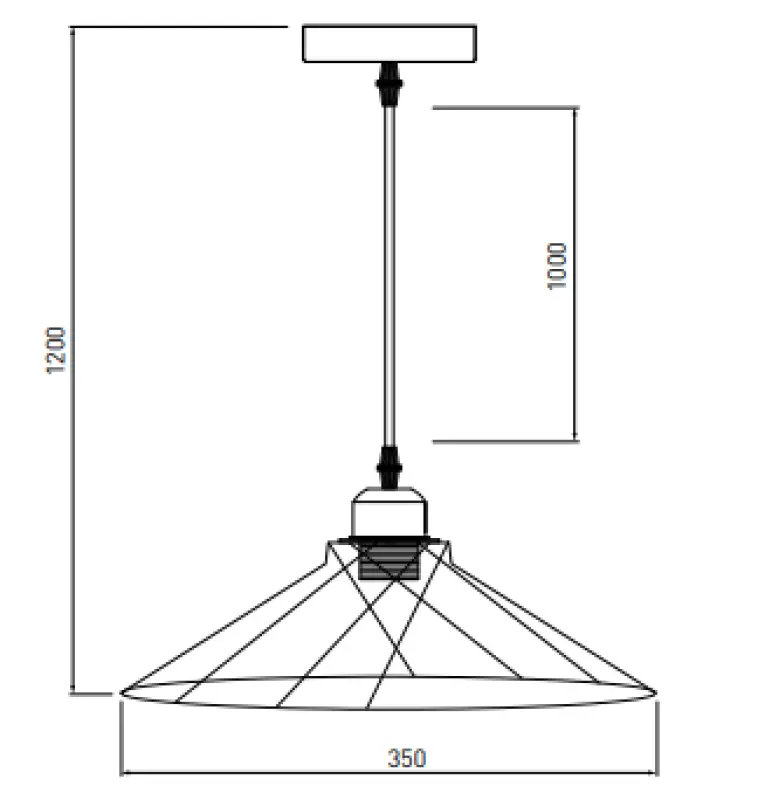 Decor Tilia modern gyllene dekorativ trådpendellampa 7863