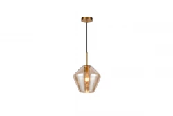 Dekor Lime 332 mm hög modern bärnstensfärgad hänglampa 7887