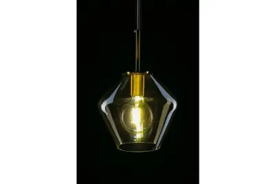 Dekor Lime 332 mm hög modern bärnstensfärgad hänglampa 7887