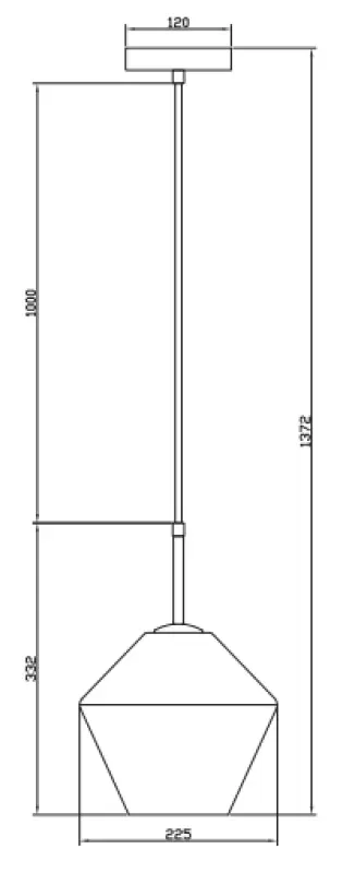 Dekor Lime 332 mm hög modern bärnstensfärgad hänglampa 7887