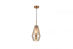 Dekor Lime 397 mm hög modern bärnstensfärgad hänglampa 7900