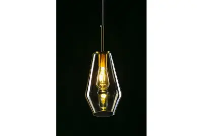 Dekor Lime 397 mm hög modern bärnstensfärgad hänglampa 7900