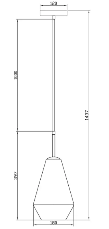 Dekor Lime 397 mm hög modern bärnstensfärgad hänglampa 7900