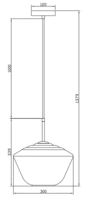 Dekor Lime 339 mm hög modern bärnstensfärgad hänglampa 7924