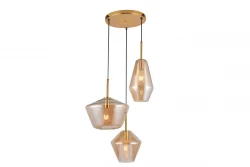 Dekor Lime 1467 mm hög modern guldhänglampa med 3 ljuskällor 7983