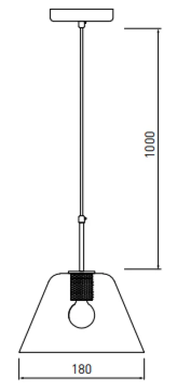 Decor Giglas stilfulla glashänglampa 8037