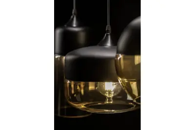 Decor Lender modern hänglampa av metall och glas bredd 250 mm 8433
