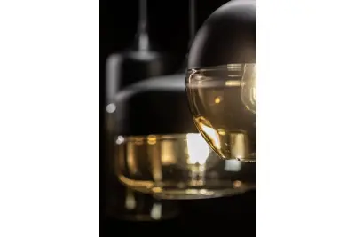 Decor Lender modern hänglampa av metall och glas bredd 250 mm 8433