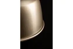Dekor Zenit metall kupolformad beige hänglampa med metallisk finish 4871