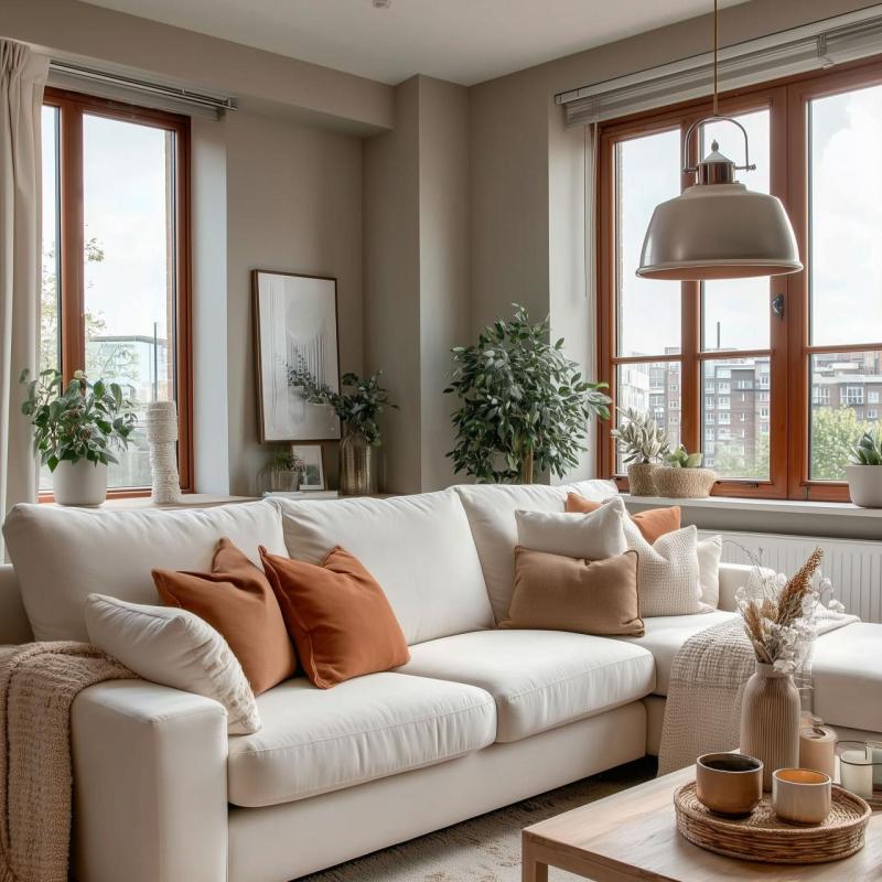 Dekor Zenit metall kupolformad beige hänglampa med metallisk finish 4871