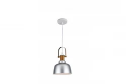 Decor Zenit metallisk kupolformad grå hänglampa med metallic finish 4895