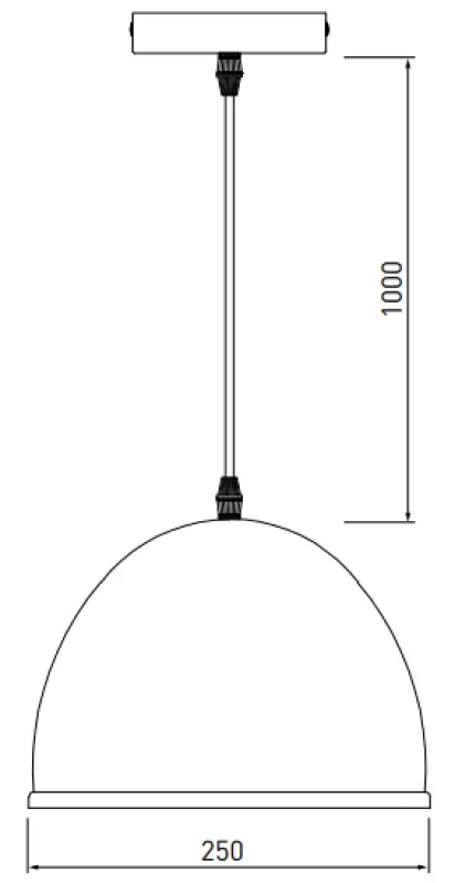Decor Katilu grå metallhänglampa 2041