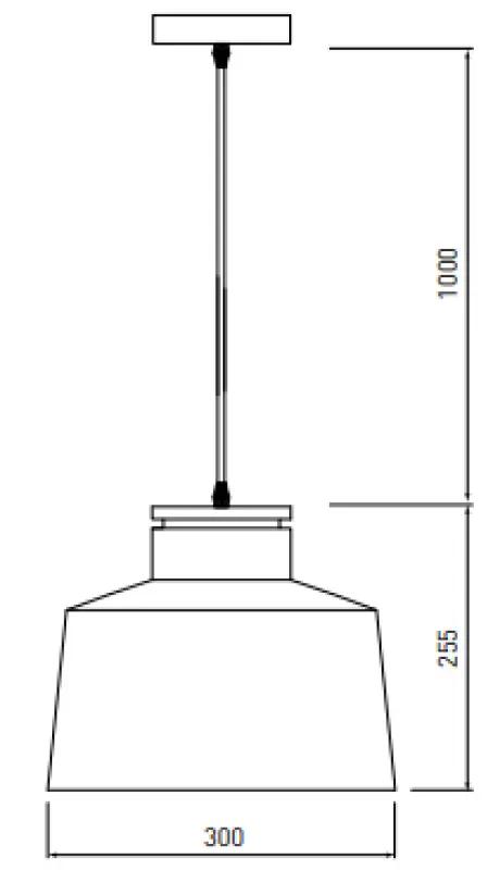 Dekor Margus mat vit metallhänglampa med träinslag 3086