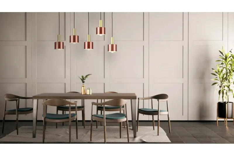 Décor Selvia hänglampa koppar med mässingsfinish diameter 12 cm 3208