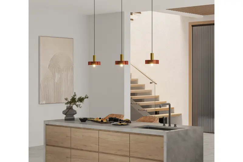 Decor Selvia hänglampa koppar med mässingsfinish diameter 20 cm 3222