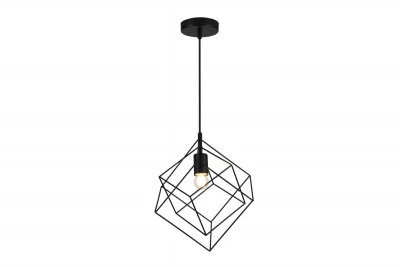 Dekor Rosa svart geometrisk hänglampa bestående av 2 svarta kuber 3437