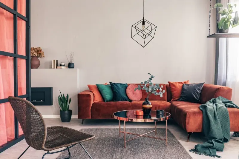 Dekor Rosa svart geometrisk hänglampa bestående av 2 svarta kuber 3437