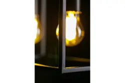 Decor Diu svart geometrisk hänglampa med 2 ljuskällor bredd 30 cm 3628