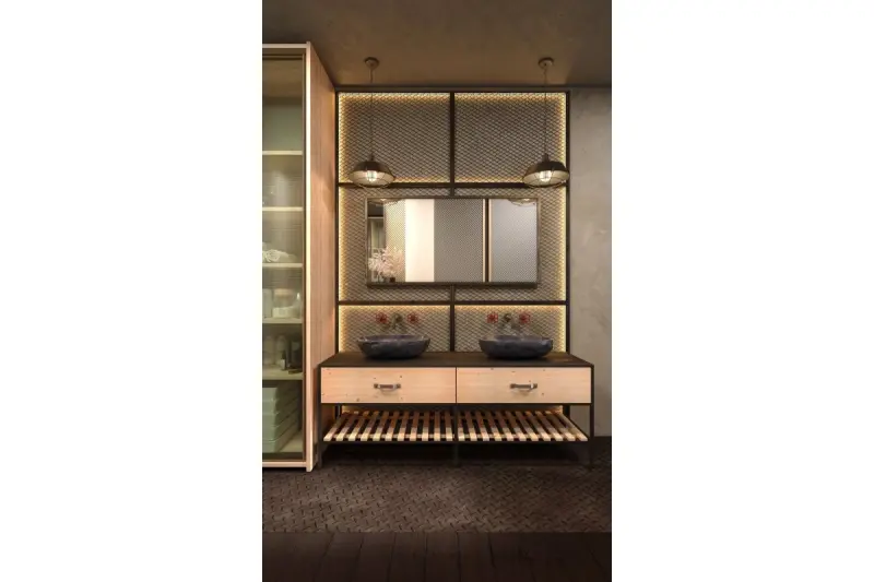 Decor Lars svart hänglampa med industriellt svart galler, diameter 36 cm, 2295