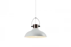 Dekor Mees vit metallhänglampa med skärmfäste i form av en fotogenlampa 2332