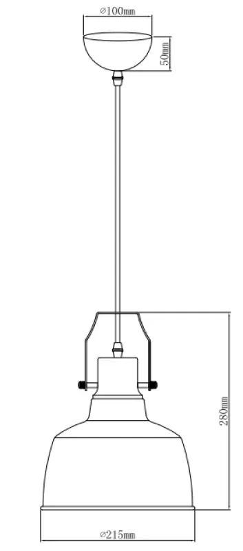 Dekor Monroe modern svart och guld hänglampa 6958