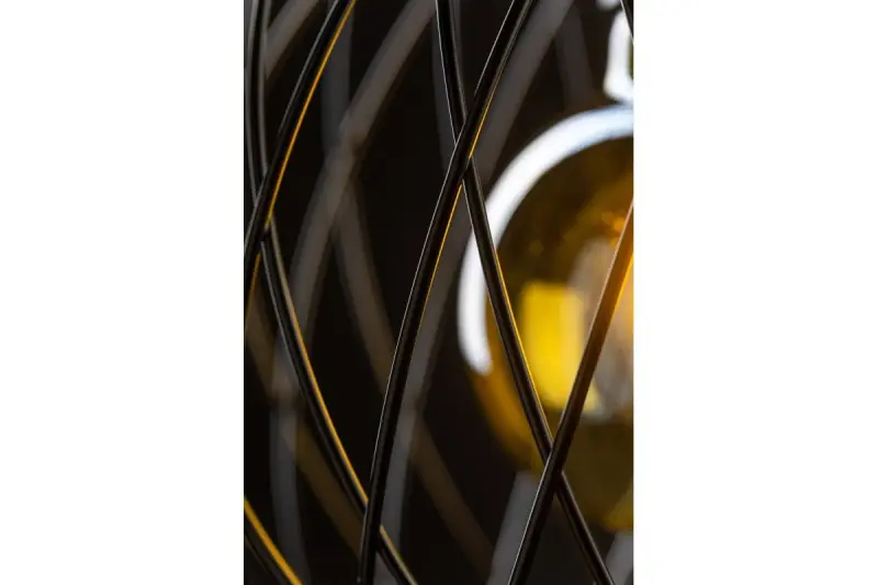 Decor Viela svart trådig metallhänglampa sfärisk diameter 25 cm 6972