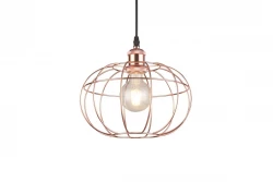 Decor Viela trådformad hänglampa sfärisk koppar diameter 27,5 cm 7047