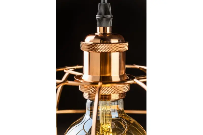 Decor Viela trådformad hänglampa sfärisk koppar diameter 27,5 cm 7047